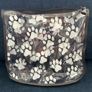 Bogg Bag Clear Paw Print Accessory comes with the three plastic bits to adhere